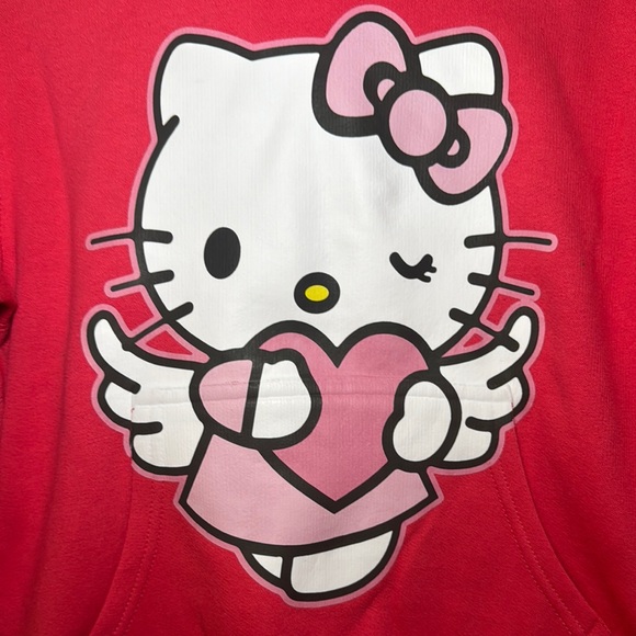 Hello Kitty hot pink Hoodie with Signature Design - Picture 2 of 8